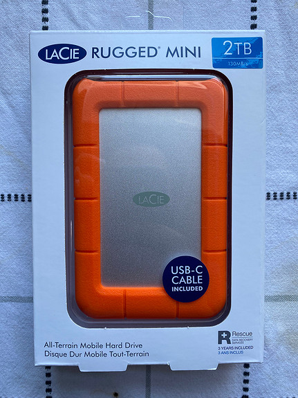 LACIE DISQUE DUR RUGGED MINI USB 3.0