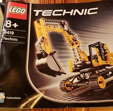 1 stk LEGO instruction hefte Technic 8419