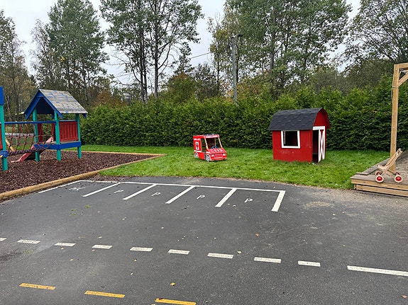 Uteområdet på små barn