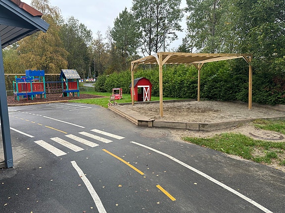 Uteområdet på små barn