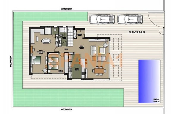 Plantegning av første etasje