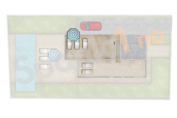 Plantegning takterrasse