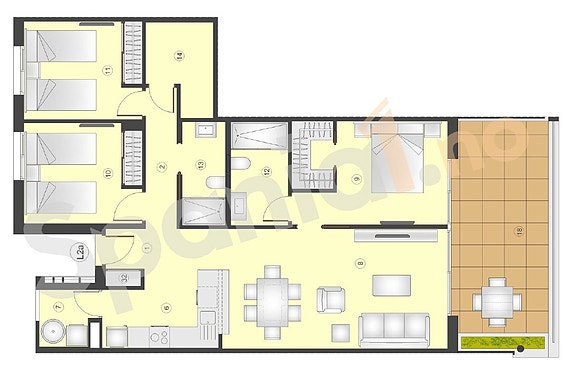 Plantegning av boligen