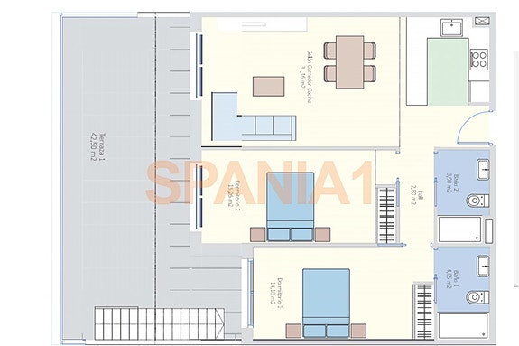 Plantegning av leiligheten