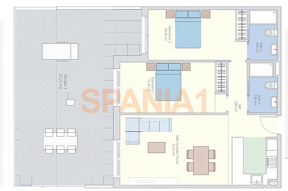Plantegning av leiligheten