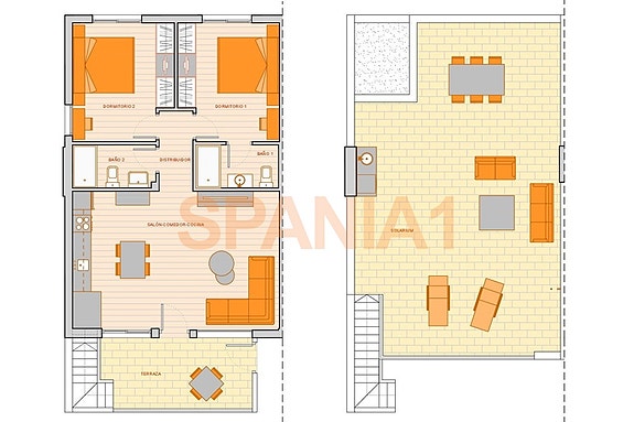 Plantegning av leiligheten