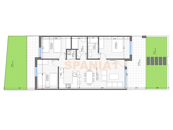 Plantegning - leilighet på bakkeplan