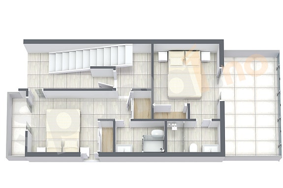 3D Planskisse - 2.etg