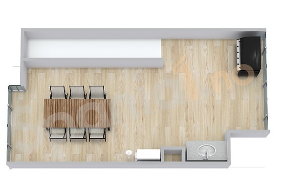 3D Planskisse takterrasse