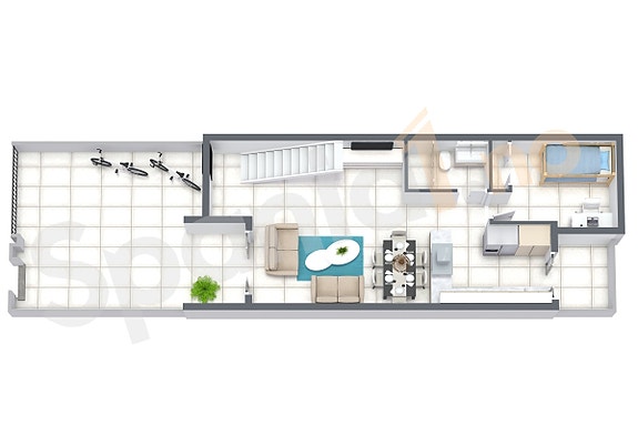 3D Planskisse - 1.etg