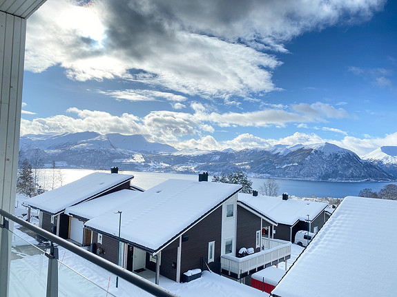 Utsiktsbilde frå hus 13.