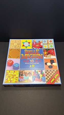 Vintage Komplett "Spille Magasinet"  (Som Ny) 10 Brettspill i 1