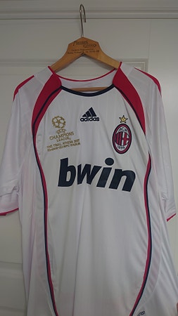 Clarence Seedorf autograf, signert på AC Milan fotballdrakt