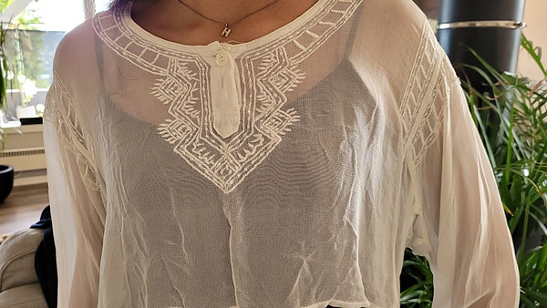 ⭕️ Samleobjekt. Ekte Vintage Cropped Boho- Utrolig kul sexy 80s 90s