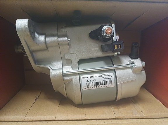 Starter til avant/norcar og andre maskiner med kubota d722 motor Ny/m garanti
