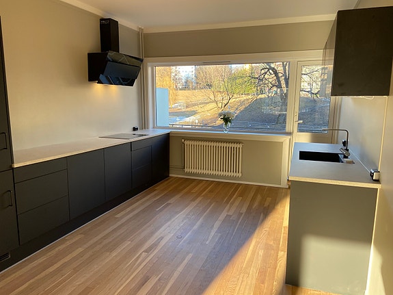 Kjøkken med platetopp