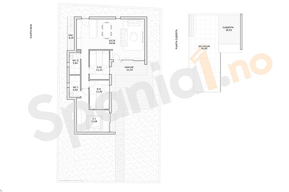 Plantegning villa nr. 3