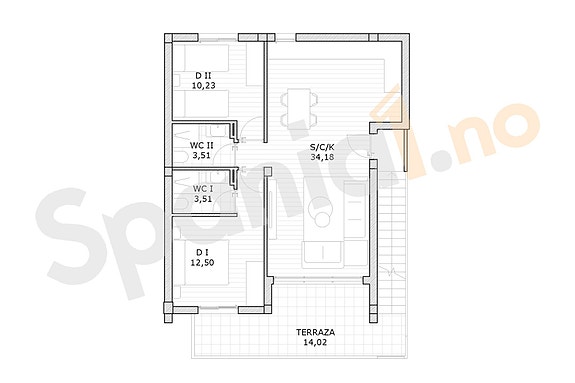 Plantegning leilighet