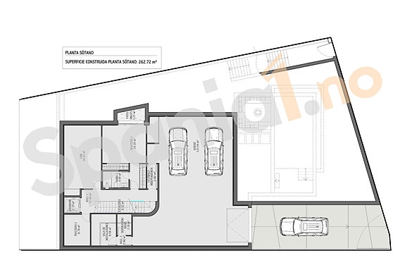 Plantegning underetasje/garasje