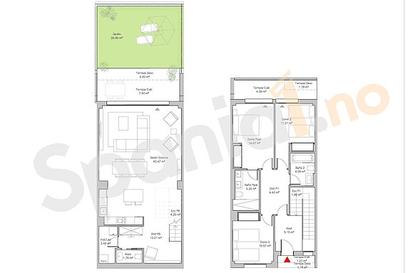 Plantegning av bolig