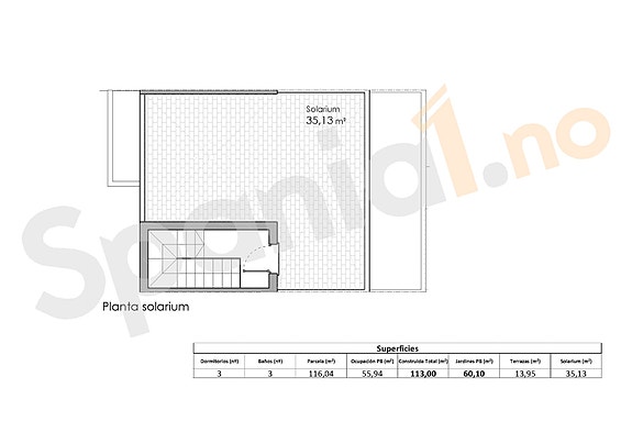 Plantegning takterrasse