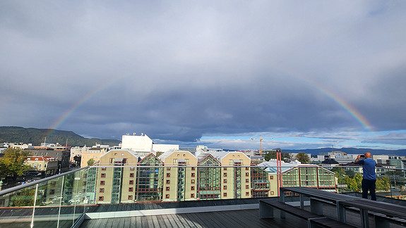 Our CTO capturing the rainbow :D