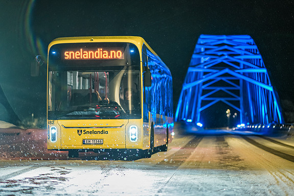 EL buss i vinter Norge 2