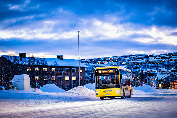 EL buss i vinter Norge