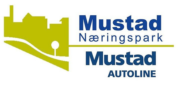 Mustad Næringspark og Mustad Autoline logo