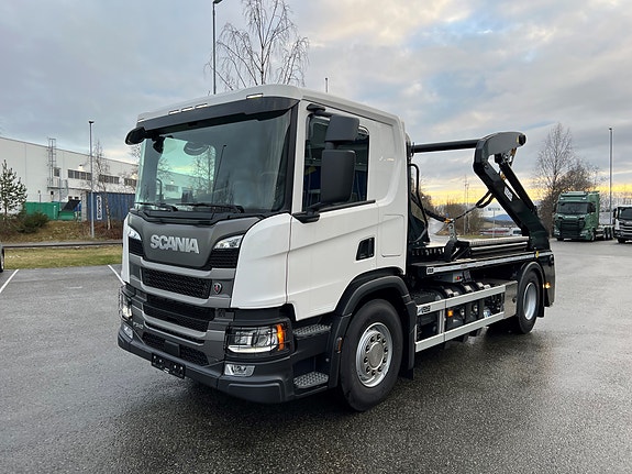 Scania Scania P340 CNG 4x2 med Laxo liftdumper påbygg.