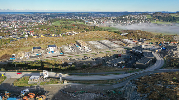 Oversikt over en av våre byggeplasser