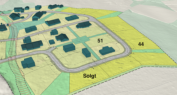 Tomt 51 er inkludert i annonsert pris - vi har også tomt 44 - tomt 47 er solgt