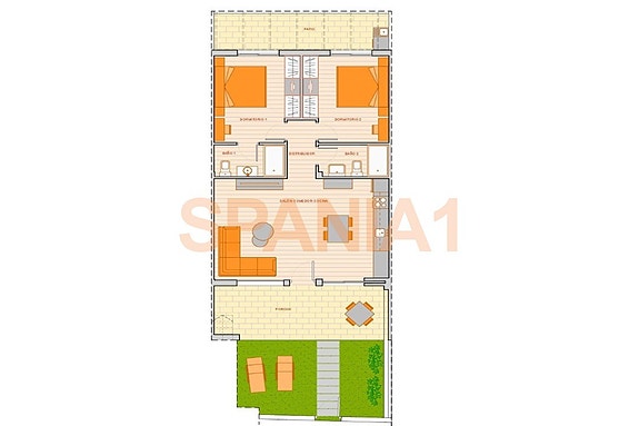 Plantegning av leiligheten