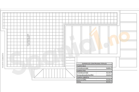 Plantegning takterrasse