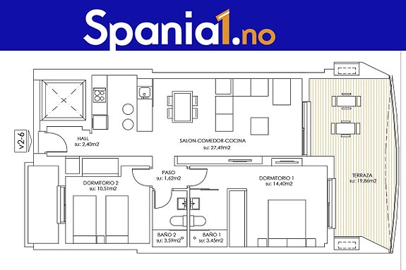 Plantegning av denne leiligheten