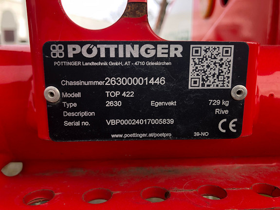 Pøttinger Top 422 2021, kr 79 000,-