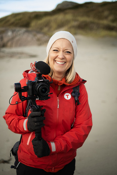 Hos oss får du være med å jobbe med spennende innholdsproduksjon
Foto: John Petter Nordbø