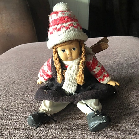 Retro julejentedokke m ski