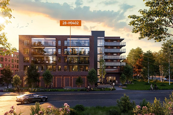 Flotte fasade mot syd med innglassede balkonger