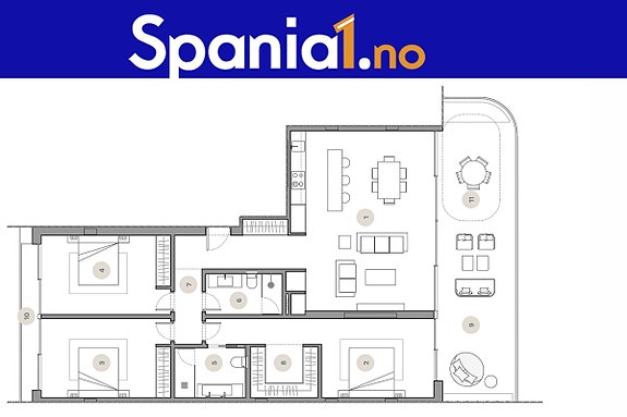 Plantegning av denne leiligheten