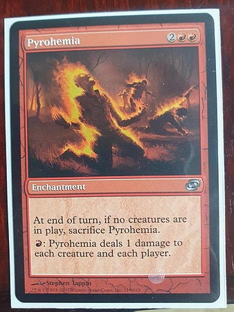 Magic the gathering kort. Pyrohemia