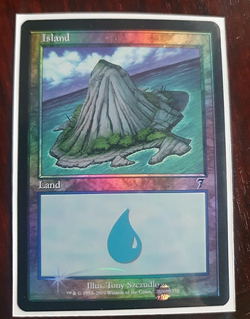 Magic the gathering kort. Island FOIL