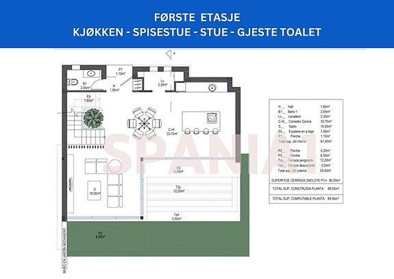 Plantegning villa nr. 3