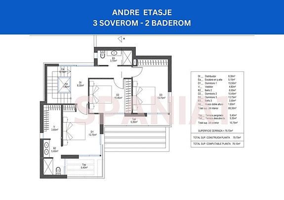 Andre etasje - Villa nr 21