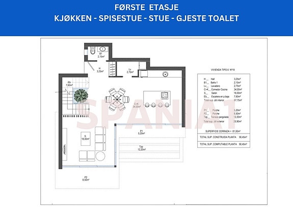 Hovedplan - Villa nr 21