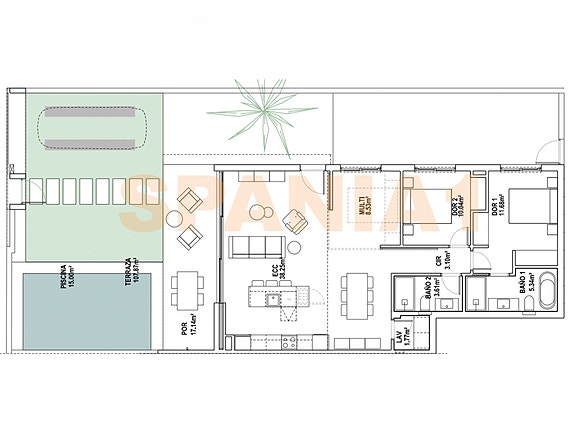 Plantegning av denne leiligheten