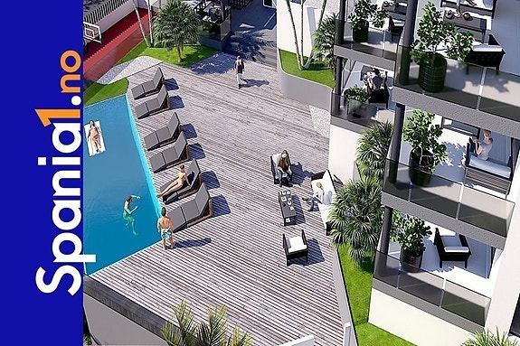 Helt ny leilighet - 250 meter til nydelig strand