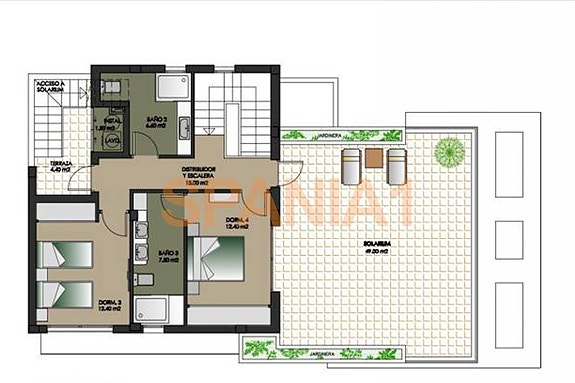 Plantegning av andre etasje