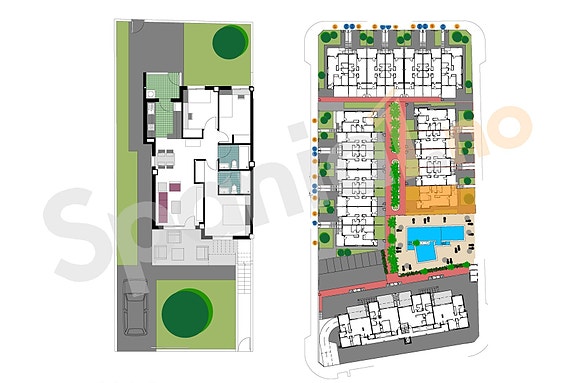 Plantegning leilighet med 3 soverom og takterrasse