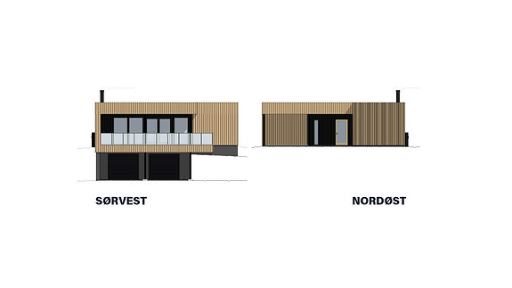 Fasade sørvest og nordøst